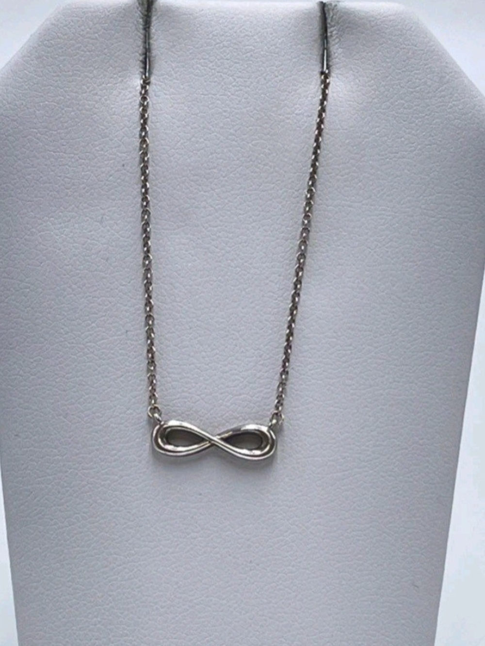 Tiffany & Co. 925 Sterling Silver Infinity Pendant Necklace - Silver